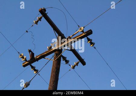 Telefonleitungen Stockfoto