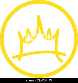 Kings Crown, Illustration, Vektor auf weißem Hintergrund. Stock Vektor