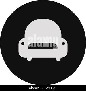 Hotelsessel, Illustration, Vektor auf weißem Hintergrund. Stock Vektor