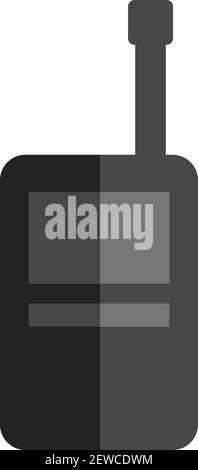 Polizei Walkie Talkie, Illustration, Vektor auf weißem Hintergrund. Stock Vektor