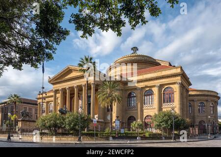 Teatro Massimo in Palermo, Sizilien Stockfoto