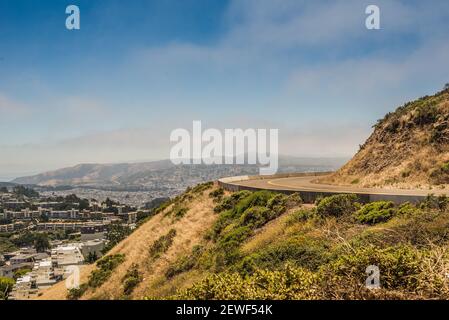 Straße nach Twin Peaks Stockfoto