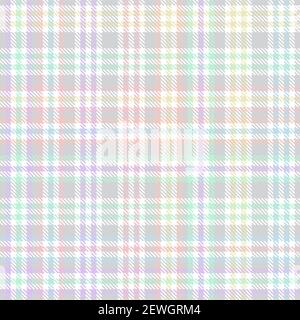 Regenbogen Pastell Plaid nahtlose Muster für Mode-Textilien und Grafiken Stockfoto