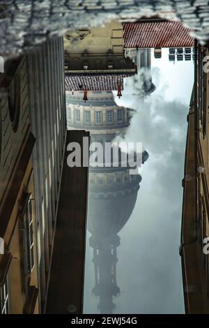 Novara, Italien. Januar 2021, 22nd. Piemont, Novara. Antonellis Dom und die Basilika San Gaudenzio Kredit: Unabhängige Fotoagentur/Alamy Live Nachrichten Stockfoto