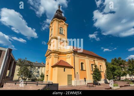 Serbisch-orthodoxe Kirche, 1889, in Hodmezovasarhely, Region Südliche große Ebene, Ungarn, Mitteleuropa Stockfoto