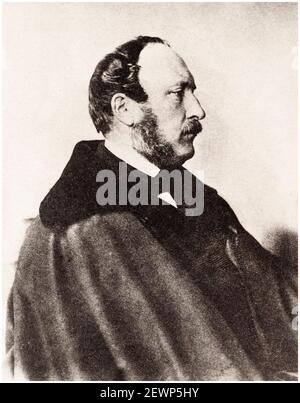 Prinz Albert (1819-1861), Gemahlin von Königin Victoria, Königin von Großbritannien, Portraitaufnahme von Oscar Gustav Rejlander, 1856-1861 Stockfoto