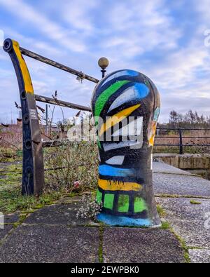 Pamona ehemalige Docks, Salford Quays Stockfoto