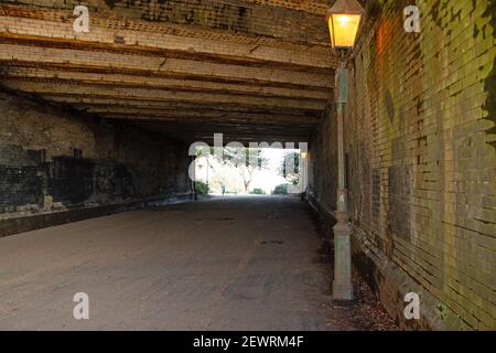 West Cliff Eingang zum Miller Park Stockfoto