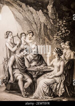 aventure de telemarque par fenelon, editeur belin-leprieur 1844 Stockfoto