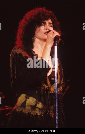 Alannah Myles leben im Town & Country Club. London, 10.06.1990 – weltweite Nutzung Stockfoto