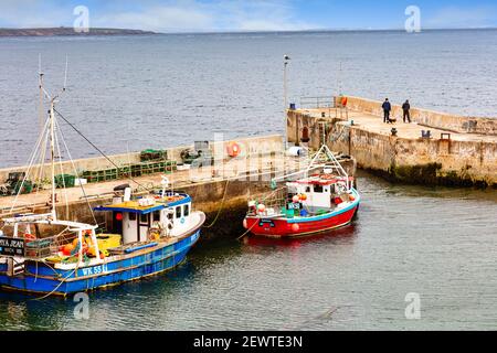 Harbor John o' Groats, Taigh Iain Ghròt, Nordküste 500, Caithness, Highlands, Schottland Stockfoto