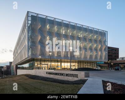 Gardner Neuroscience Institute an der University of Cincinnati, entworfen von Perkins & will Stockfoto