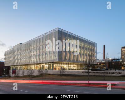 Gardner Neuroscience Institute an der University of Cincinnati, entworfen von Perkins & will Stockfoto