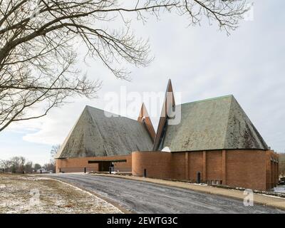 First Baptist Church, entworfen von Harry Weese Stockfoto