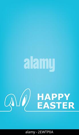 Abstract Osterhase mit Frohe Ostern Grüße - Vektor-Illustration Stock Vektor