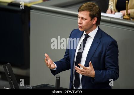 Berlin, Deutschland. März 2021, 03rd. Thomas Erndl (CDU/CSU) spricht vor den Abgeordneten des Deutschen Bundestages. Quelle: Kira Hofmann/dpa-Zentralbild/dpa/Alamy Live News Stockfoto