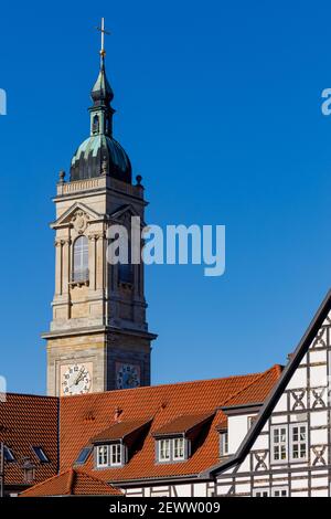 Die Marktkirche Eisenach in Thüringen Stockfoto