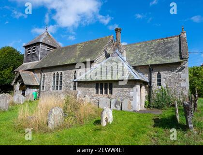 Church of St Michael and All Angels in Wentnor, Shropshire. Stockfoto