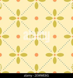 Nahtloses Blumenmuster. Schlichtes Design Tapete für Webdesign, Textildruck und Geschenkpapier. Vintage Hintergrund in Pastellfarben. Stock Vektor