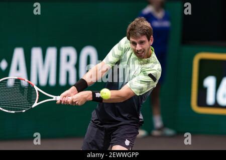 Rotterdam, Niederlande, 3. märz 2021, ABNAMRO World Tennis Tournament, Ahoy, Cameron Norrie (GBR).Foto: www.tennisimages.com/henkkoster Stockfoto