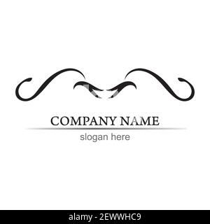 Stier Horn Logos und Symbole Vorlage Symbole app Stock Vektor