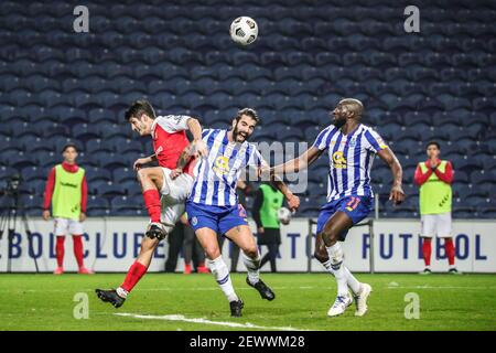 Während der Männer Taca de Portugal Spiel zwischen Porto und Braga im Estadio do Dragao no Porto Stockfoto