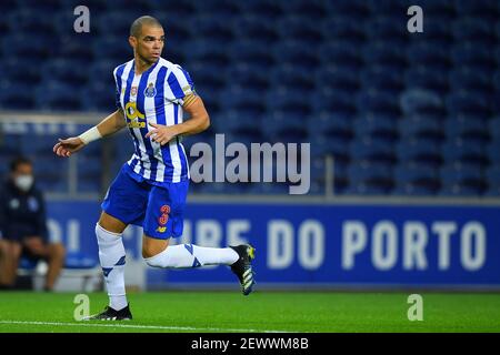 3rd. März 2021; Estadio do Dragao, Porto, Portugal; Taca De Portugal Football, FC Porto gegen Braga; Pepe des FC Porto Stockfoto