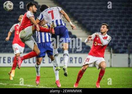 Während der Männer Taca de Portugal Spiel zwischen Porto und Braga im Estadio do Dragao no Porto Stockfoto