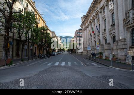 Stadt terni, Straßen, Plätze Stockfoto