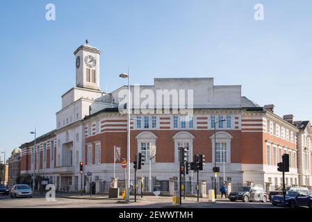 Acton Town Hall Municipal Civic Architecture von Raffles und Gridley Stockfoto