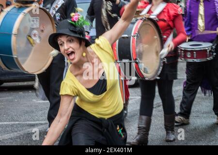 Cumbia Interpreten in Rom Stockfoto