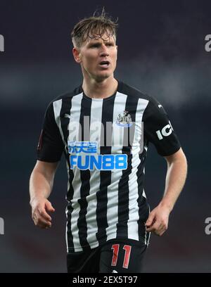 Aktenfoto vom 09-01-2021 von Matt Ritchie von Newcastle United. Ausgabedatum: Donnerstag, 4. März 2021. Stockfoto