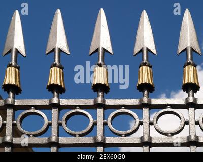 Zaun am Bezirksgericht Lüneburg Stockfoto