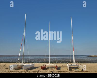 Hobie Cats in Munkmarsch, Deutschland Stockfoto