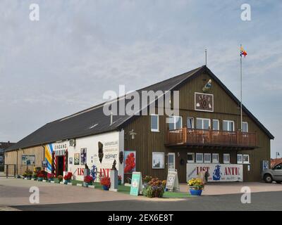 Kunst im Hafen von List, Deutschland Stockfoto