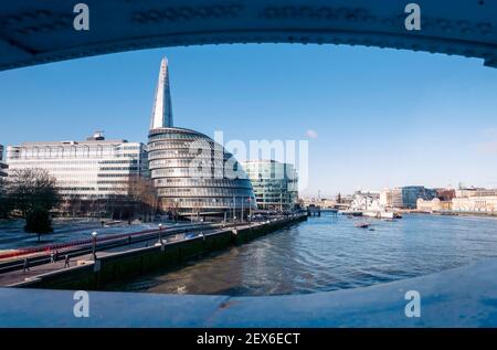 Hauptstadt von London während der Wintersperre 2021 in Großbritannien. Stockfoto