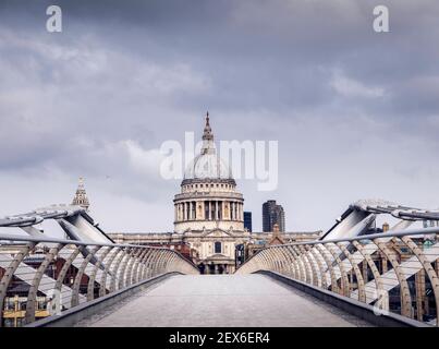 Hauptstadt von London während der Wintersperre 2021 in Großbritannien. Stockfoto