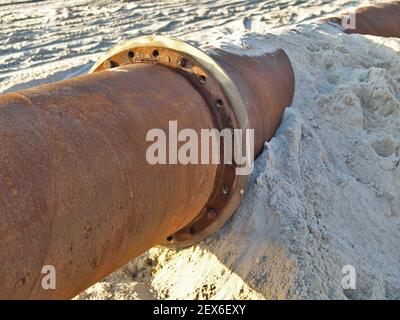 Pipe - Shoreface Ernährung auf Sylt, Deutschland Stockfoto