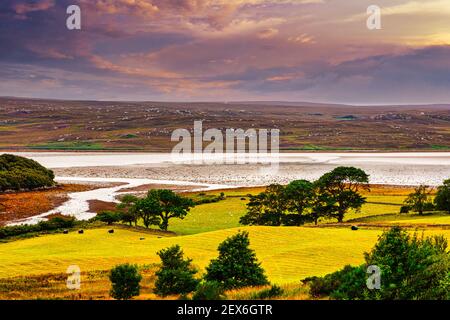 Kyle of Tongue, Caol Thunga, Sutherland, Northwest Highland an der malerischen North Coast 500 Route, Schottland Stockfoto