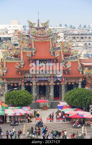 Taiwan, Kaohsiung, Lotus Teich, Ciji Tempel Stockfoto