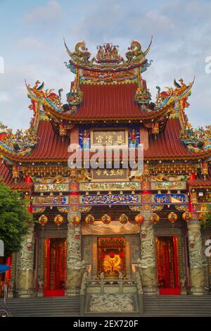 Taiwan, Kaohsiung, Lotus Teich, Ciji Tempel Stockfoto