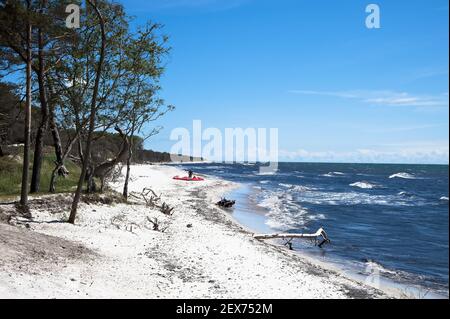 Strand im Süden von Bornholm, Strand auf Bornholm Stockfoto