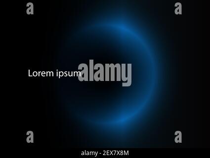 Kreis mit belichten Licht wie Big Bang Beleuchtung und Schatten Von High-Tech-Konzept Hintergrund für Design Stockfoto