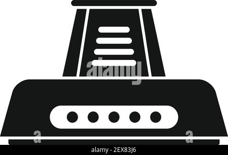 Elektrische Küche Belüftung Symbol, einfachen Stil Stock Vektor