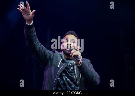 Craig David spielt live am 3. Tag des Festivals 2016, Robin Hill Country Park auf der Isle of Wight.Bilddatum: Samstag 10th. September 2016. Bildnachweis sollte lauten: David Jensen Stockfoto