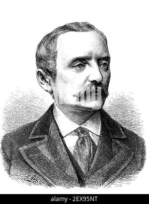 Clovis Carl Viktor Prinz von Hohenlohe-Schillingsfürst, Prinz von Ratibor und von Corvey, 31. März 1819 - 6. Juli 1901, ein deutscher Politiker / Chlodwig Carl Viktor Fürst zu Hohenlohe-Schillingsfürst, Prinz von Ratibor und von Corvey, 31. März 1819 - 6. Juli 1901, ein deutscher Politiker, Historisch, historisch, digital verbesserte Reproduktion eines Originals aus dem 19th. Jahrhundert / digitale Reproduktion einer Originalvorlage aus dem 19. Jahrhundert, Stockfoto