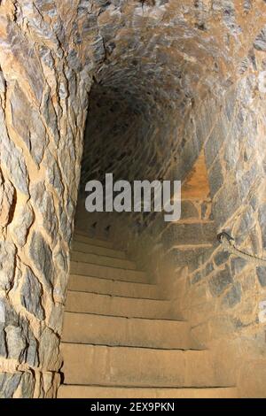 Schloss Treppe Stockfoto