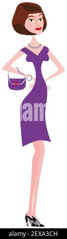 Frau mit dem Modus Stockfoto