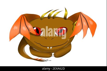 Niedlichen Drachen monster Stockfoto