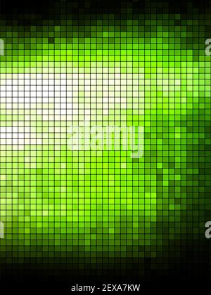 Grüner geometrischer Tech-Hintergrund. Kreativer Hintergrund. Stockfoto